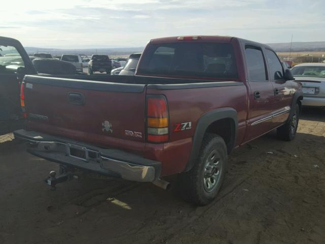 2GTEK13T161230316 - 2006 GMC NEW SIERRA MAROON photo 4