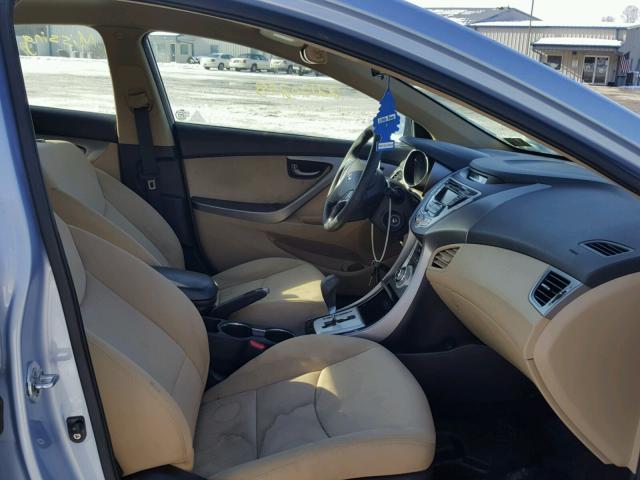 KMHDH4AE3BU147125 - 2011 HYUNDAI ELANTRA GL BLUE photo 5