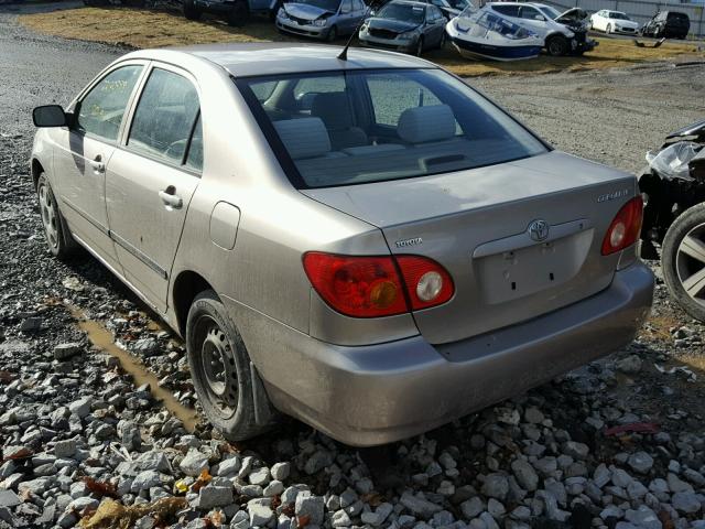 2T1BR32E53C085503 - 2003 TOYOTA COROLLA CE TAN photo 3