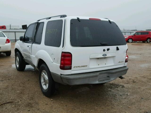 1FMYU60E02UB71165 - 2002 FORD EXPLORER S WHITE photo 3
