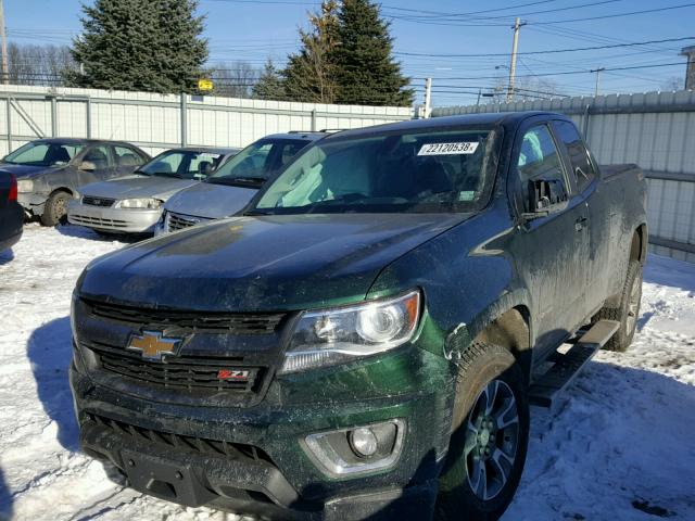 1GCHTDE36G1209073 - 2016 CHEVROLET COLORADO Z GREEN photo 2