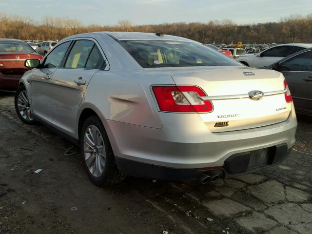 1FAHP2FW9BG118389 - 2011 FORD TAURUS LIM SILVER photo 3