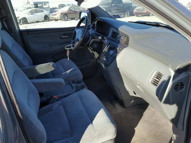 2HKRL18731H503659 - 2001 HONDA ODYSSEY EX BLUE photo 5