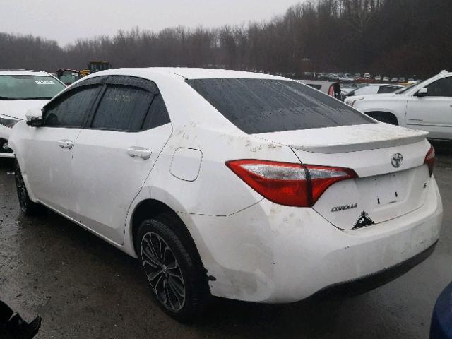 2T1BURHE6EC091094 - 2014 TOYOTA COROLLA L WHITE photo 3