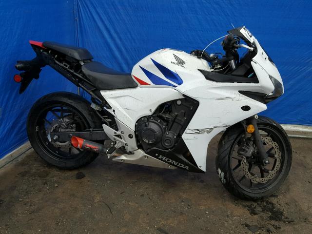 MLHPC4419E5100041 - 2014 HONDA CBR500 R WHITE photo 9