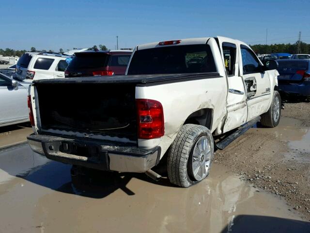 3GCPCSE08DG218361 - 2013 CHEVROLET SILVERADO WHITE photo 4