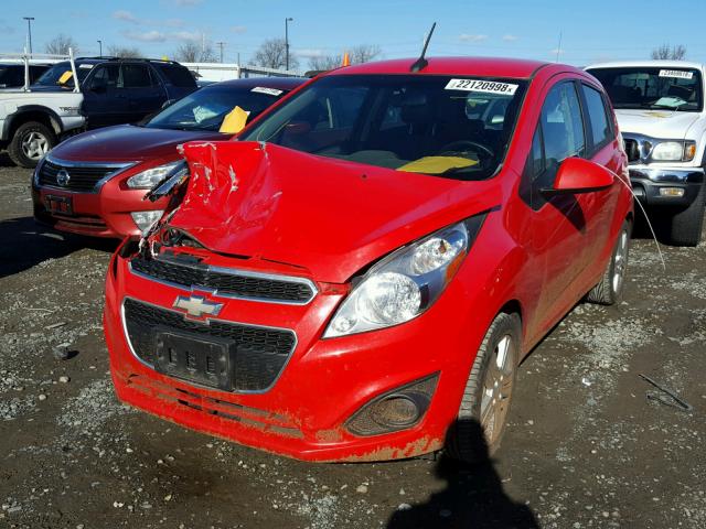 KL8CA6S95DC589228 - 2013 CHEVROLET SPARK LS RED photo 2