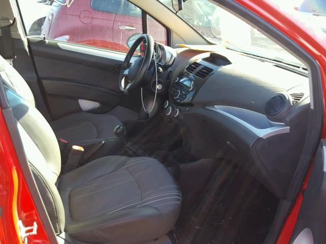 KL8CA6S95DC589228 - 2013 CHEVROLET SPARK LS RED photo 5