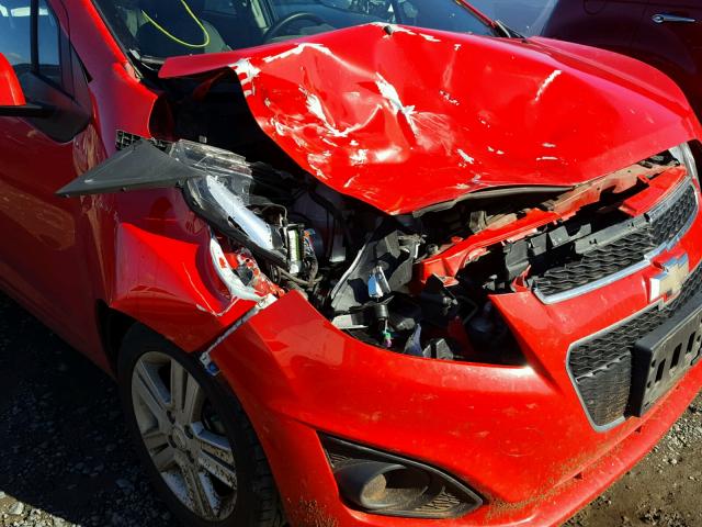 KL8CA6S95DC589228 - 2013 CHEVROLET SPARK LS RED photo 9