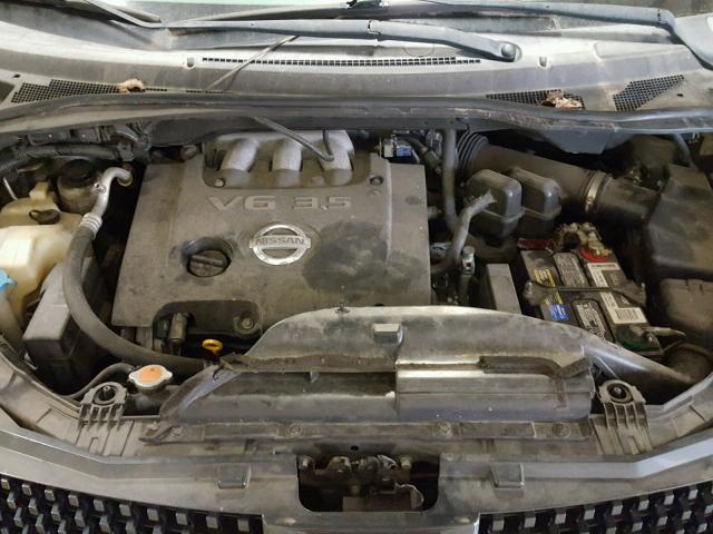 5N1BV28U55N115308 - 2005 NISSAN QUEST S SILVER photo 7