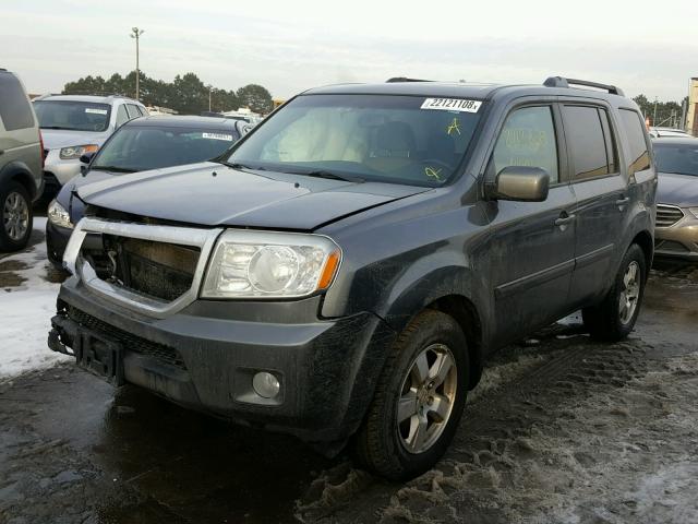 5FNYF4H60BB012252 - 2011 HONDA PILOT EXL GRAY photo 2