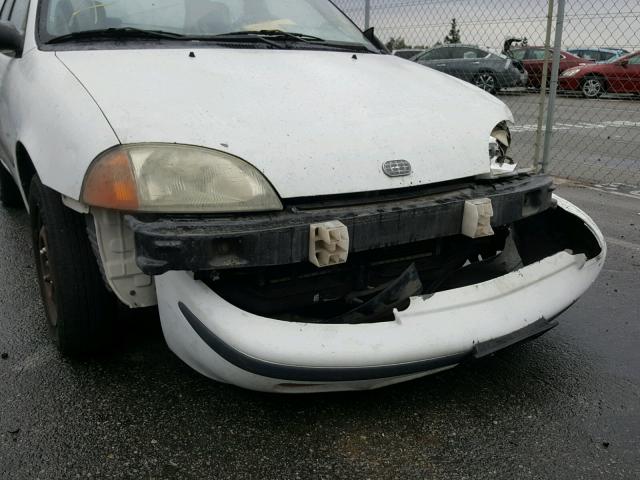 2C1MR5299T6758489 - 1996 GEO METRO BASE WHITE photo 9