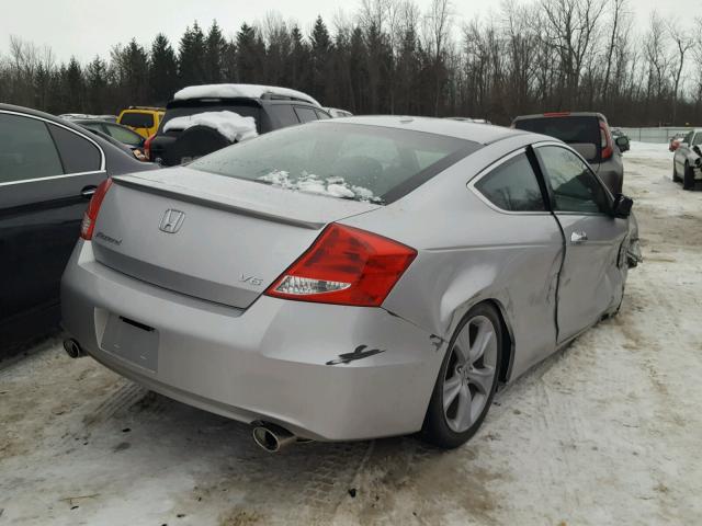 1HGCS2B81BA001758 - 2011 HONDA ACCORD EXL SILVER photo 4