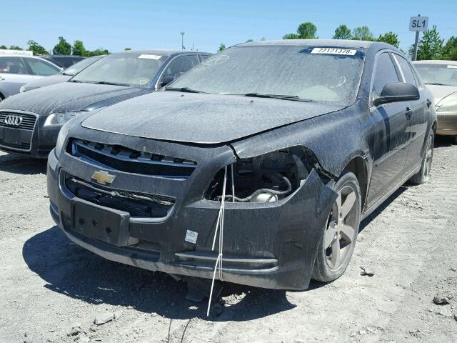 1G1ZH57B69F249491 - 2009 CHEVROLET MALIBU 1LT BLACK photo 2