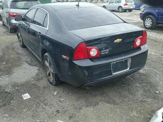 1G1ZH57B69F249491 - 2009 CHEVROLET MALIBU 1LT BLACK photo 3