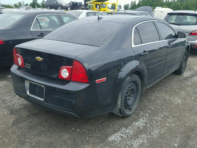1G1ZH57B69F249491 - 2009 CHEVROLET MALIBU 1LT BLACK photo 4