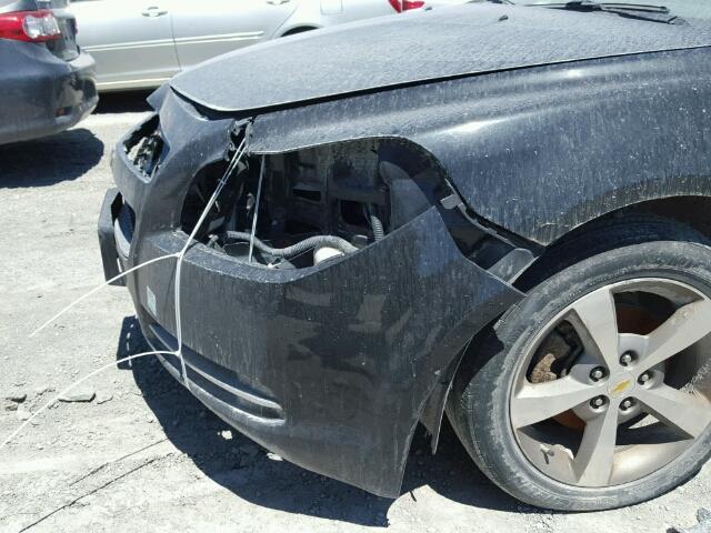 1G1ZH57B69F249491 - 2009 CHEVROLET MALIBU 1LT BLACK photo 9