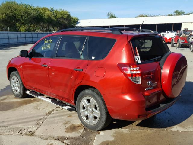 2T3ZF4DV2CW121129 - 2012 TOYOTA RAV4 RED photo 3