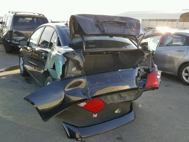 1G8AL55F37Z191046 - 2007 SATURN ION LEVEL BLACK photo 3