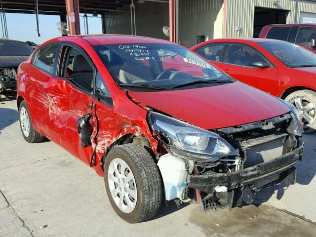 KNADM4A30E6331295 - 2014 KIA RIO LX RED photo 1