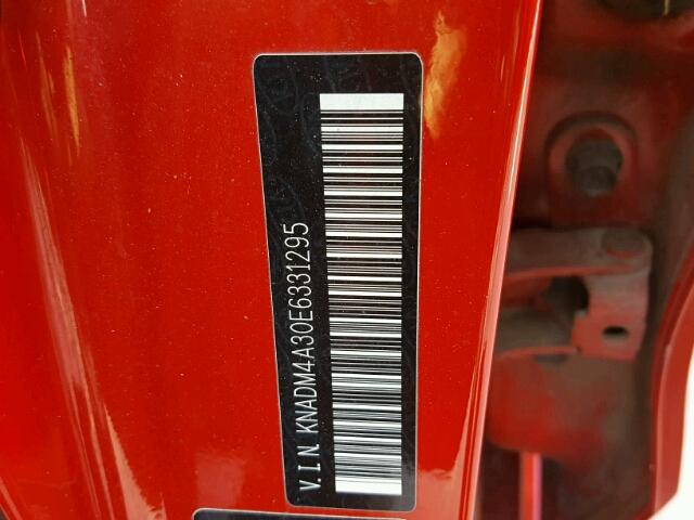 KNADM4A30E6331295 - 2014 KIA RIO LX Կարմիր լուսանկար 10