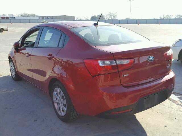 KNADM4A30E6331295 - 2014 KIA RIO LX Կարմիր լուսանկար 3
