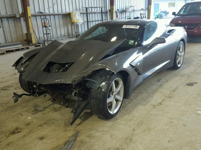 1G1YB2D79F5109920 - 2015 CHEVROLET CORVETTE S GRAY photo 2