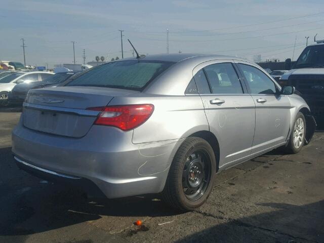 1C3CCBAB0EN213139 - 2014 CHRYSLER 200 LX SILVER photo 4