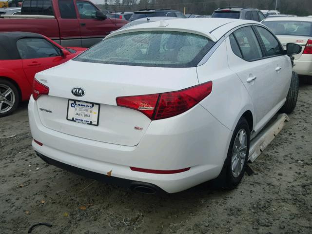 5XXGM4A73DG198194 - 2013 KIA OPTIMA LX WHITE photo 4