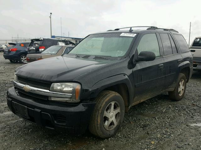 1GNDT13S162339950 - 2006 CHEVROLET TRAILBLAZE BLACK photo 2