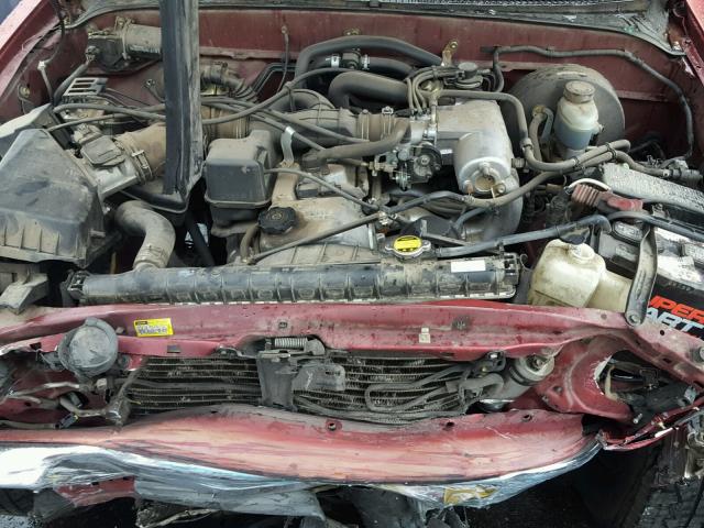 5TESM92N74Z398954 - 2004 TOYOTA TACOMA XTR MAROON photo 7