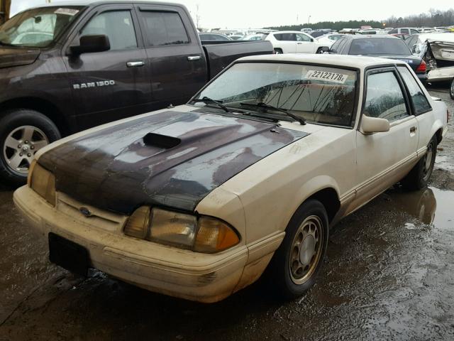 1FACP40M6PF203278 - 1993 FORD MUSTANG LX WHITE photo 2