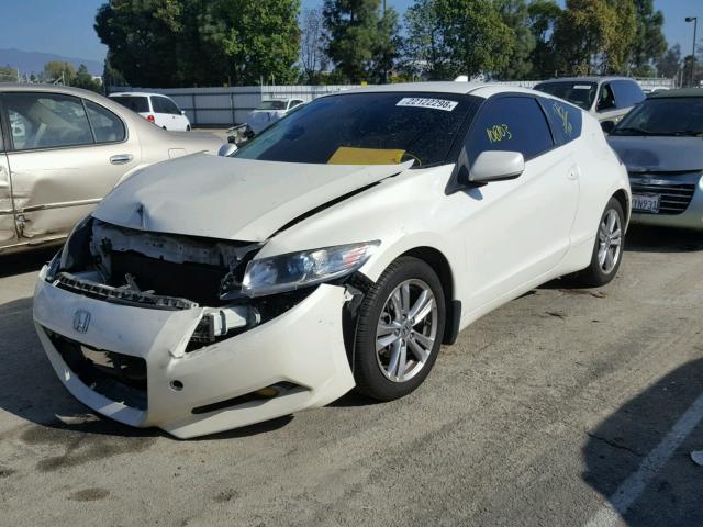 JHMZF1C6XBS013615 - 2011 HONDA CR-Z EX WHITE photo 2