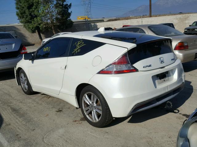 JHMZF1C6XBS013615 - 2011 HONDA CR-Z EX WHITE photo 3