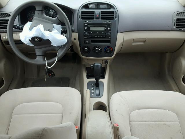 KNAFE121265259203 - 2006 KIA NEW SPECTR BEIGE photo 9