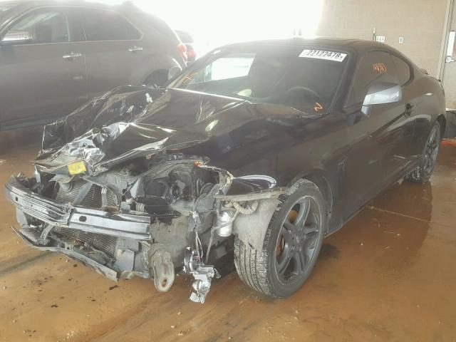 KMHHN65F54U118253 - 2004 HYUNDAI TIBURON GT BLACK photo 2