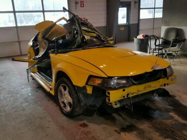 1FAFP40644F182361 - 2004 FORD MUSTANG YELLOW photo 1