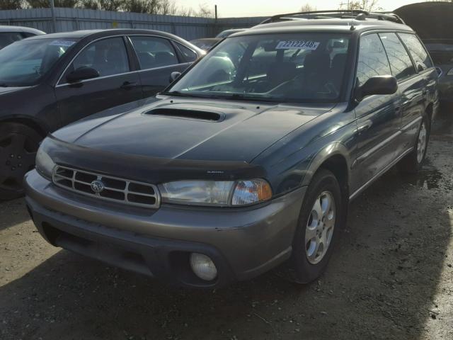 4S3BG6859W7643177 - 1998 SUBARU LEGACY 30T GREEN photo 2