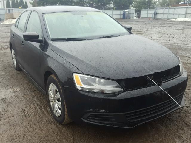 3VW2K7AJ8CM467331 - 2012 VOLKSWAGEN JETTA BASE BLACK photo 1