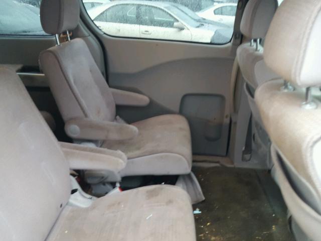 5N1BV28U16N123777 - 2006 NISSAN QUEST S GRAY photo 6