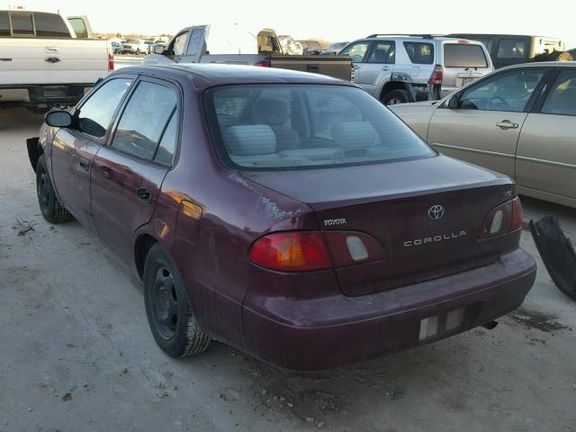 1NXBR12E7WZ061114 - 1998 TOYOTA COROLLA VE RED photo 3