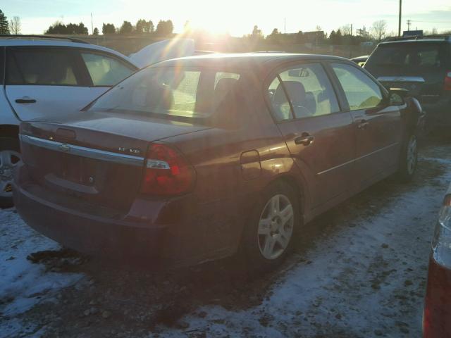 1G1ZT51886F247314 - 2006 CHEVROLET MALIBU LT BURGUNDY photo 4