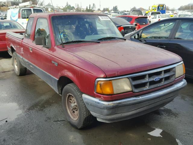 1FTCR14U5PPA00809 - 1993 FORD RANGER SUP RED photo 1