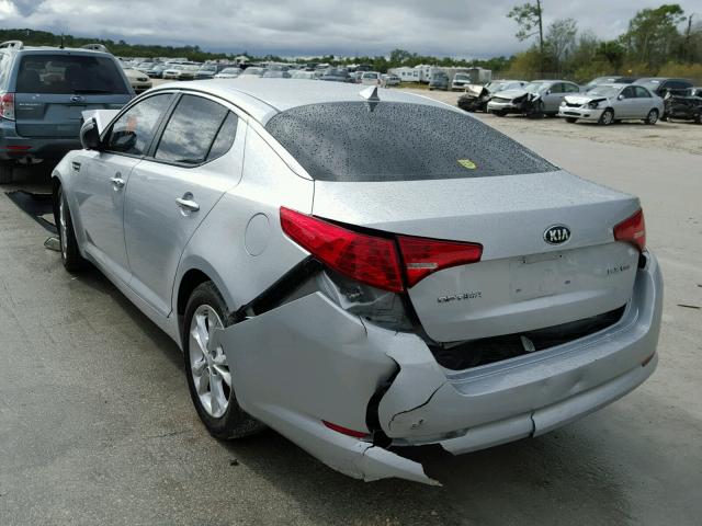 5XXGN4A73DG157304 - 2013 KIA OPTIMA EX SILVER photo 3