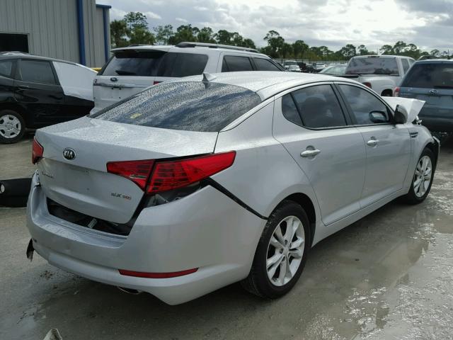 5XXGN4A73DG157304 - 2013 KIA OPTIMA EX SILVER photo 4