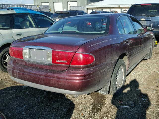 1G4HR54K03U189050 - 2003 BUICK LESABRE LI BURGUNDY photo 4