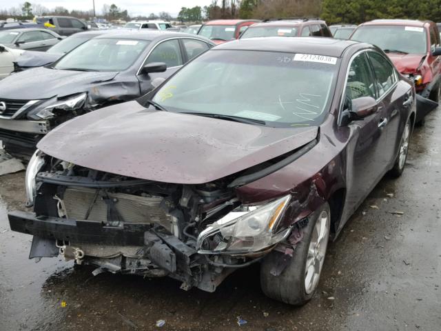 1N4AA5AP0EC482524 - 2014 NISSAN MAXIMA S BLUE photo 2