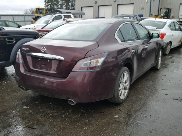 1N4AA5AP0EC482524 - 2014 NISSAN MAXIMA S BLUE photo 4