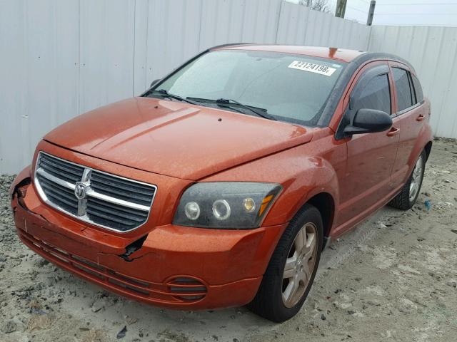 1B3HB48A39D100683 - 2009 DODGE CALIBER SX ORANGE photo 2