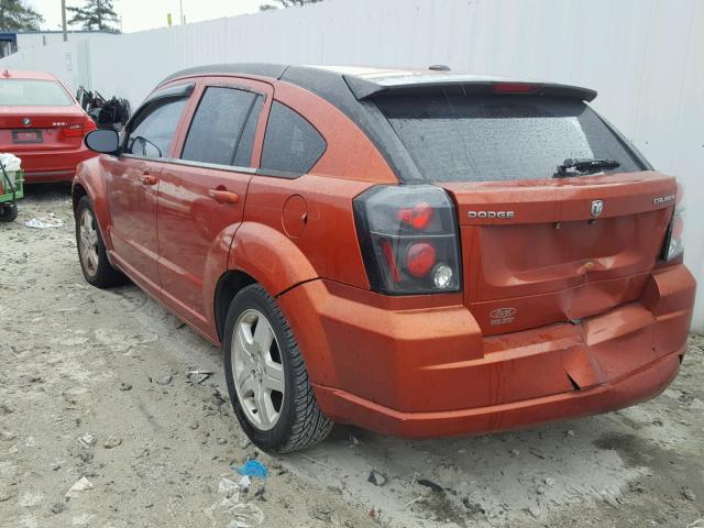 1B3HB48A39D100683 - 2009 DODGE CALIBER SX ORANGE photo 3